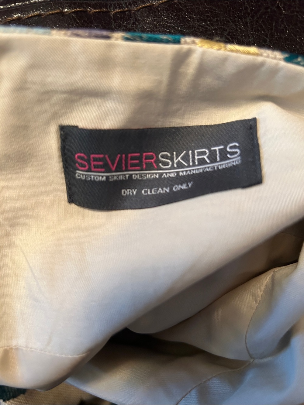 Sevier Skirts Custom From Nashville- Textured Mini Skirt View 5